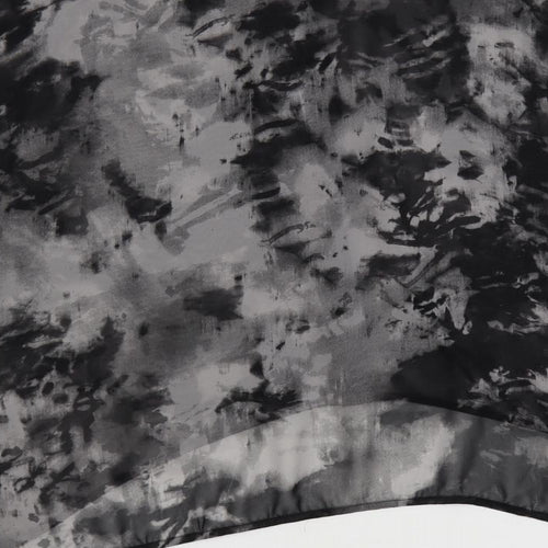 H&M Womens Grey Geometric Polyester Basic Button-Up Size 16 Collared - Tie-Dye