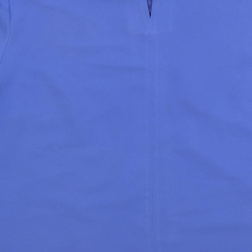 ELVI Womens Blue Polyester Basic Blouse Size 18 Round Neck
