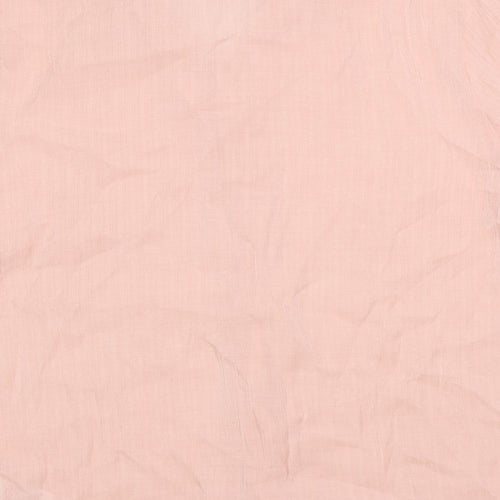 Boohoo MAN Mens Pink Viscose Button-Up Size L Collared Button