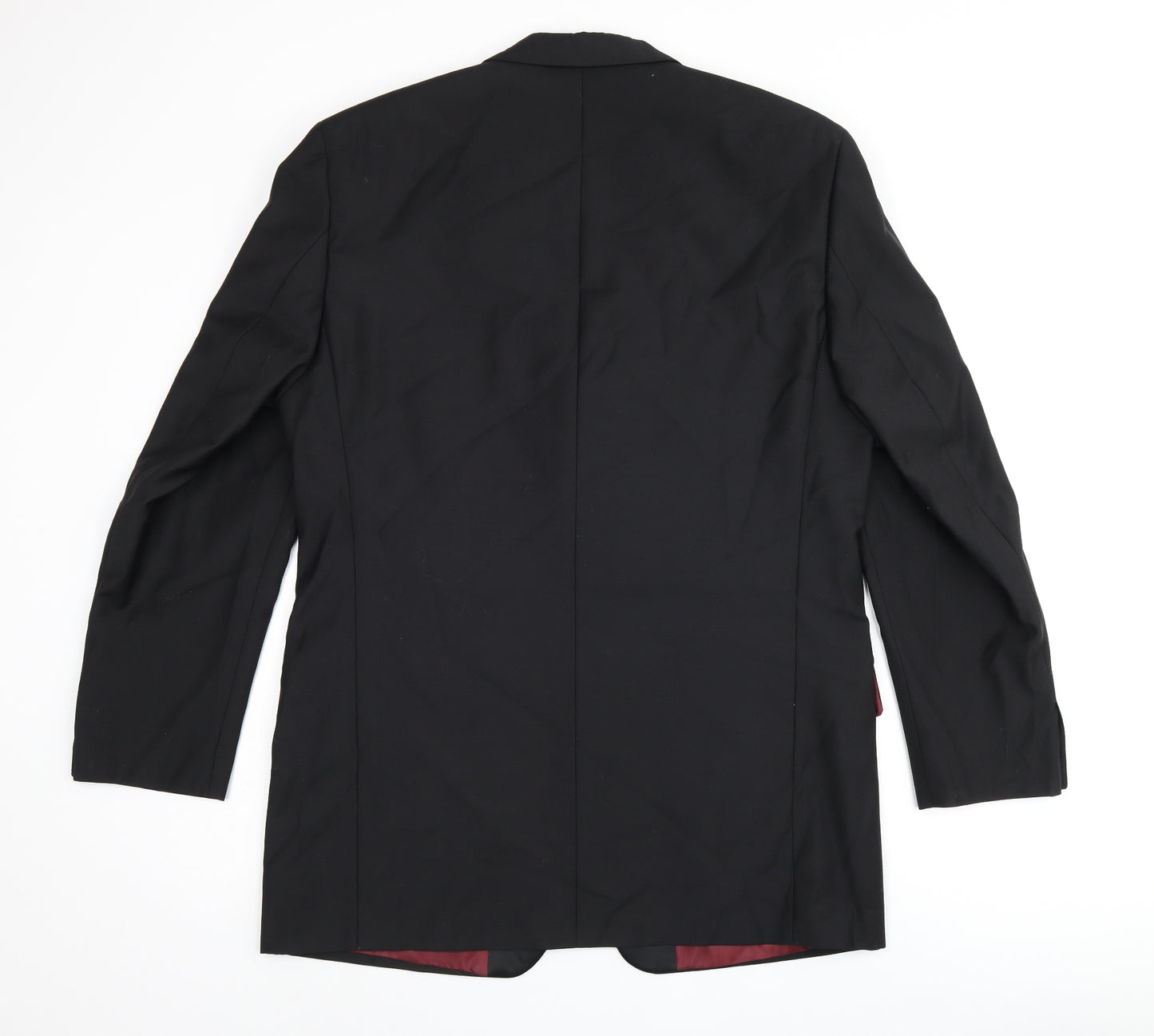 Scott & Taylor Mens Black Wool Jacket Suit Jacket Size 42 Regular