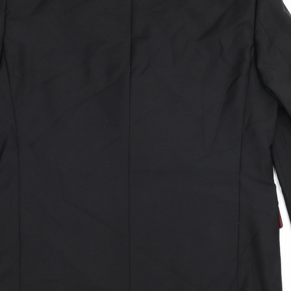 Scott & Taylor Mens Black Wool Jacket Suit Jacket Size 42 Regular