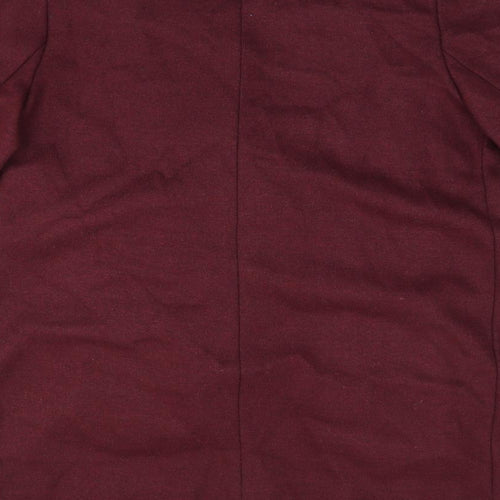 Red Herring Womens Red Overcoat Coat Size 12 - Waterfall front