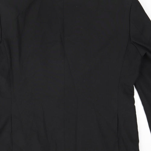 Scott & Taylor Mens Black Polyester Jacket Suit Jacket Size 40 Regular