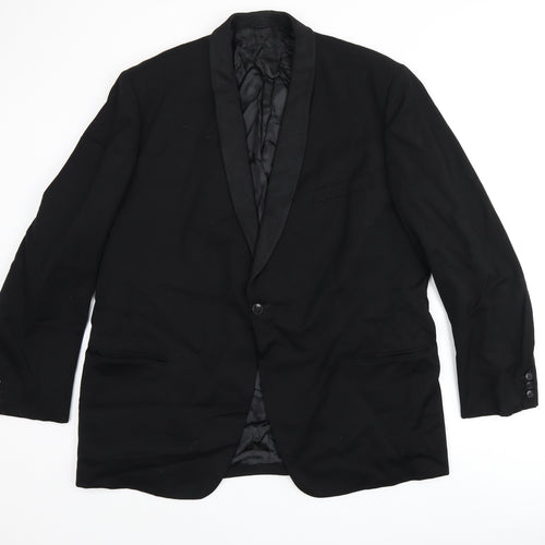 Berwin Mens Black Polyester Jacket Suit Jacket Size 44 Regular