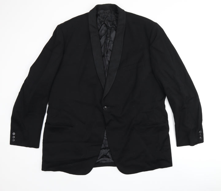 Berwin Mens Black Polyester Jacket Suit Jacket Size 44 Regular