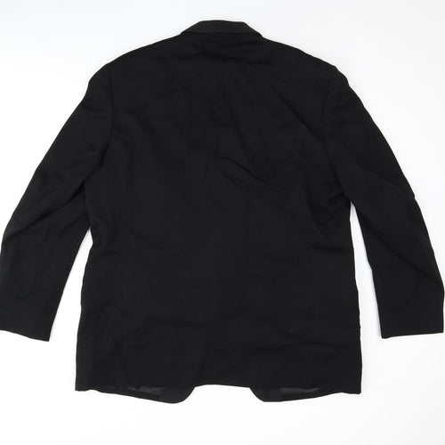 Berwin Mens Black Polyester Jacket Suit Jacket Size 44 Regular