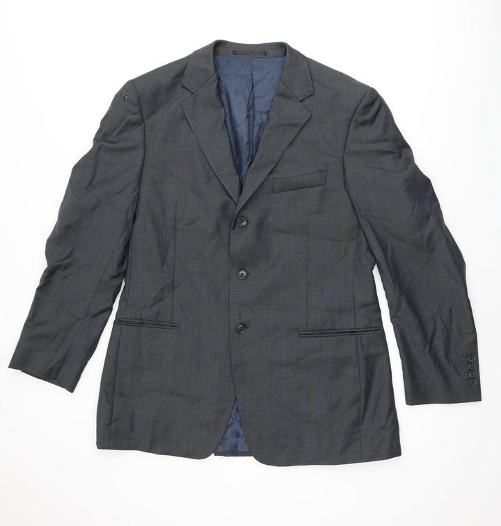 Marks and Spencer Mens Grey Wool Jacket Suit Jacket Size 40 Regular