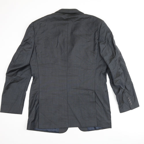 Marks and Spencer Mens Grey Wool Jacket Suit Jacket Size 40 Regular