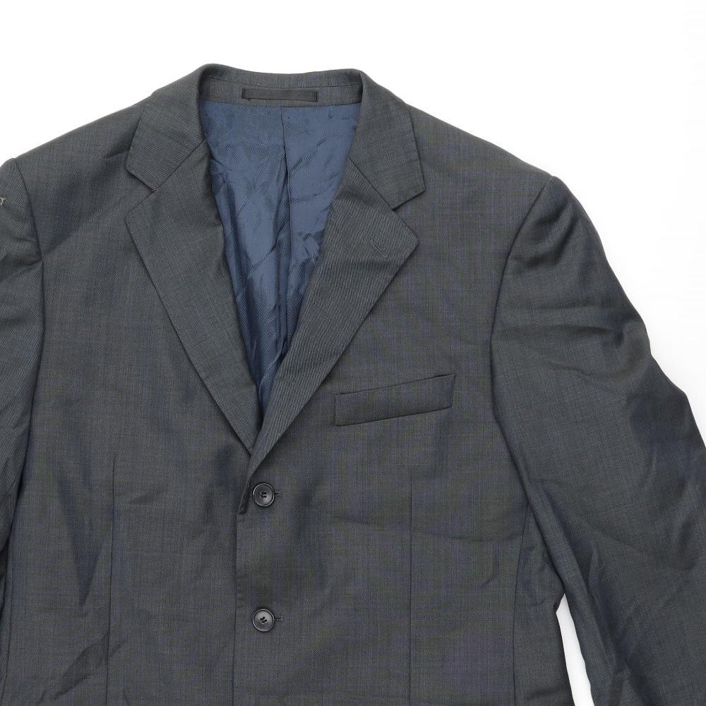 Marks and Spencer Mens Grey Wool Jacket Suit Jacket Size 40 Regular