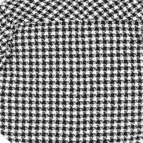 Cameo Rose Womens Black Geometric Polyester Basic Button-Up Size S Collared