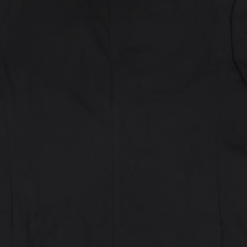 Marks and Spencer Mens Black Polyester Jacket Suit Size 42 Regular