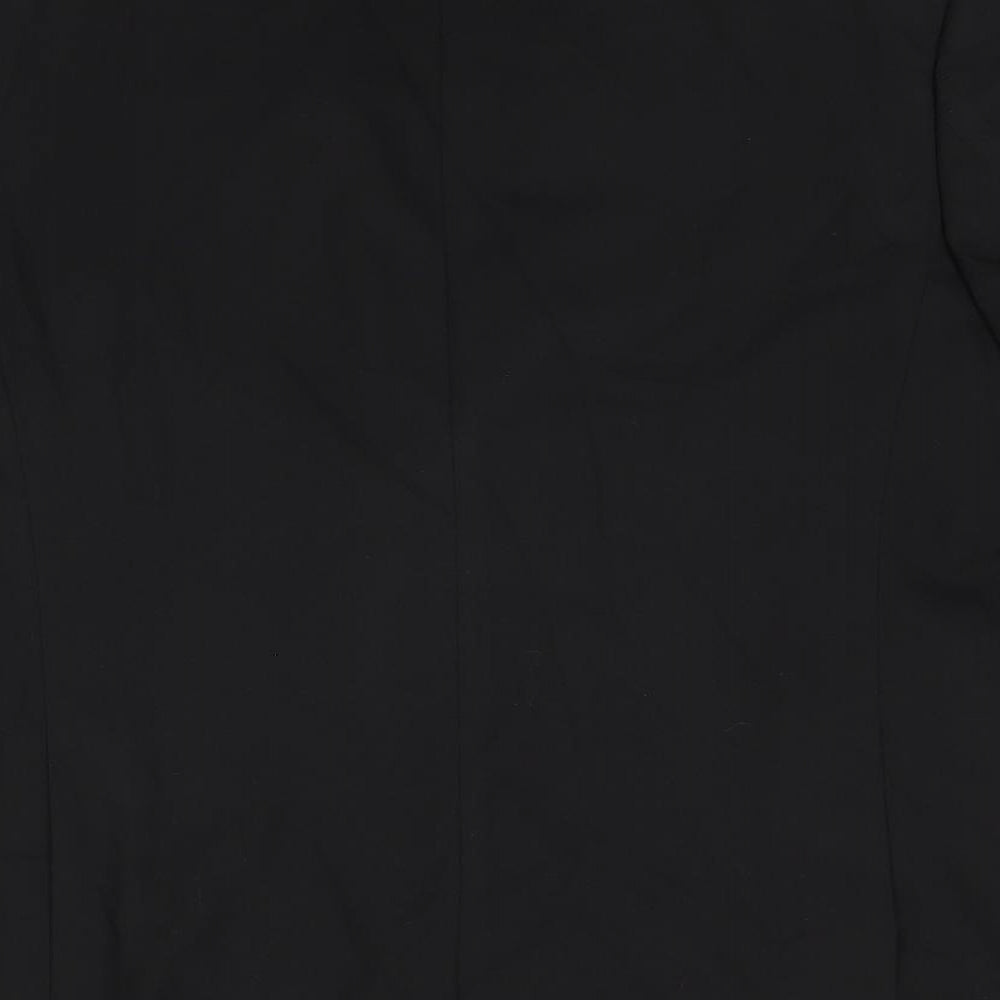 Marks and Spencer Mens Black Polyester Jacket Suit Size 42 Regular