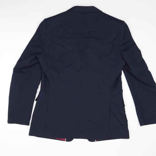 Marks and Spencer Mens Blue Wool Jacket Suit Jacket Size 42 Regular