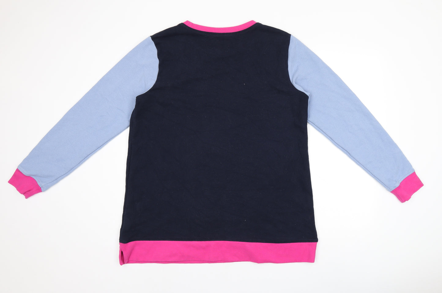 Lands' End Womens Blue Cotton Pullover Sweatshirt Size L Pullover