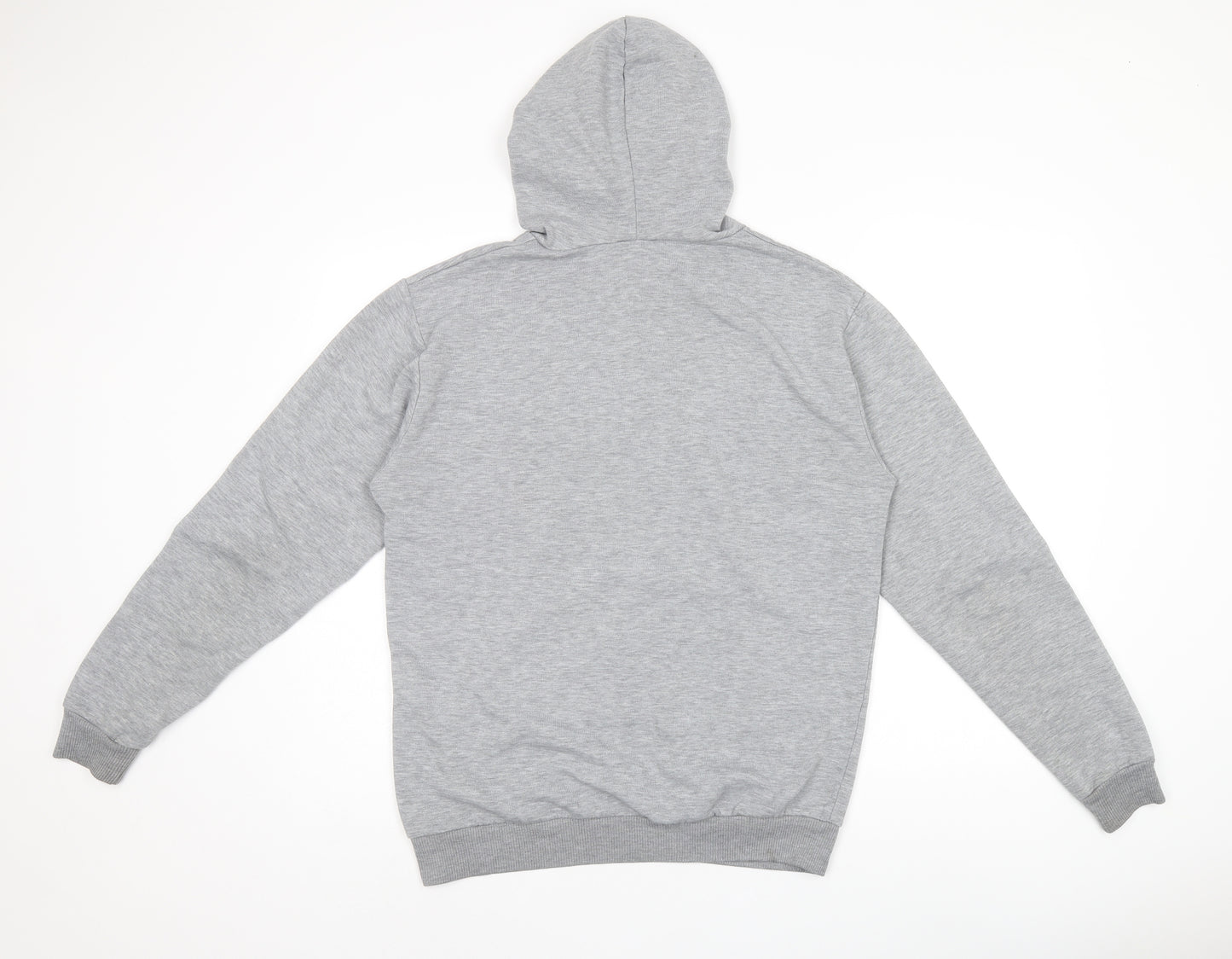 Boohoo Mens Grey Cotton Pullover Hoodie Size M - California