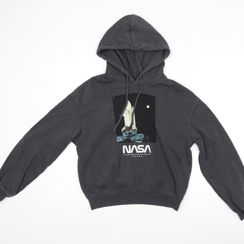 H&M Womens Grey Polyester Pullover Hoodie Size XS Pullover - NASA
