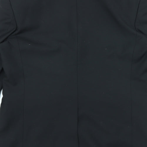 Cavaldi Mens Black Polyester Jacket Suit Jacket Size 38 Regular