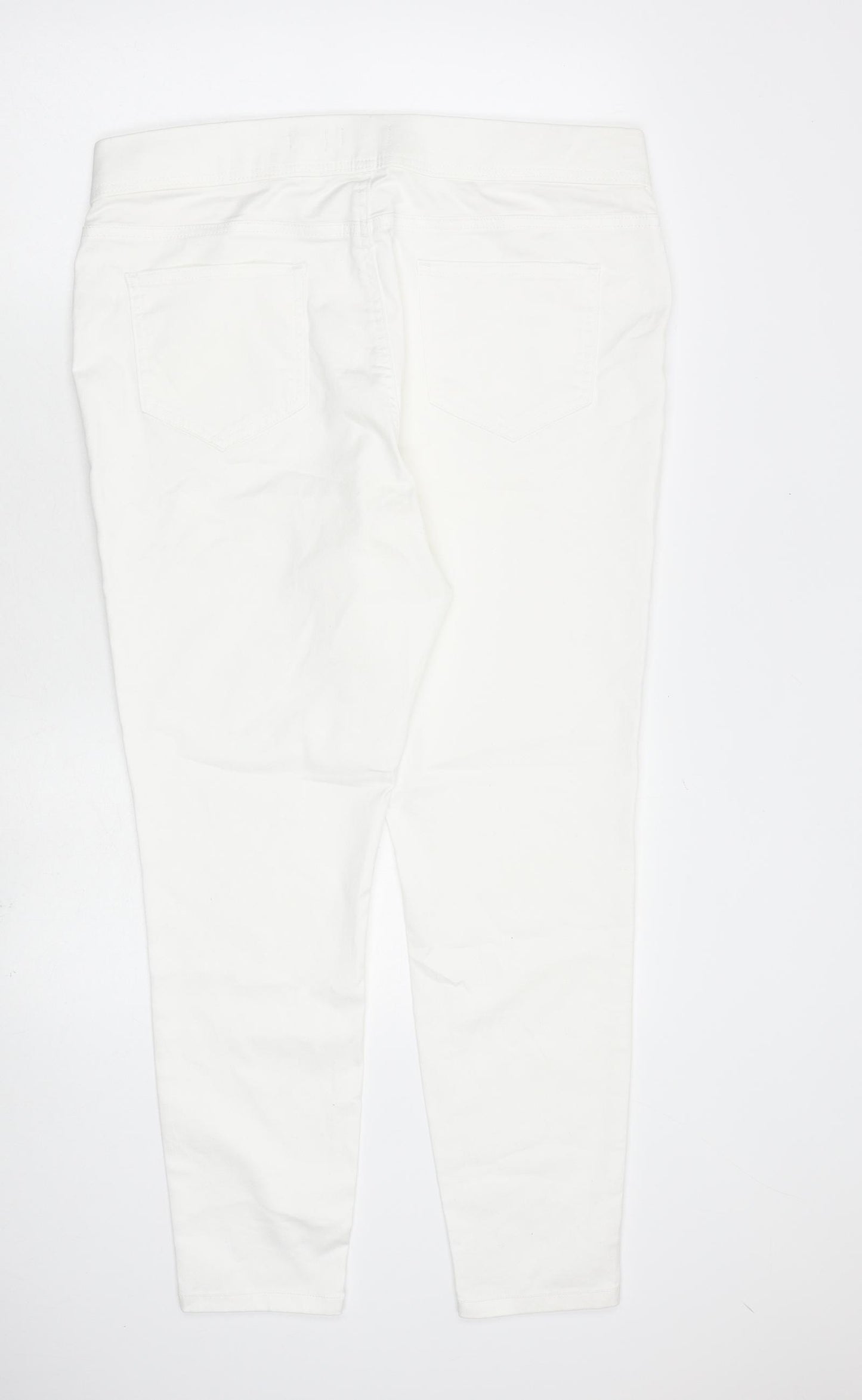 TU Womens White Cotton Jegging Jeans Size 20 L29 in Regular