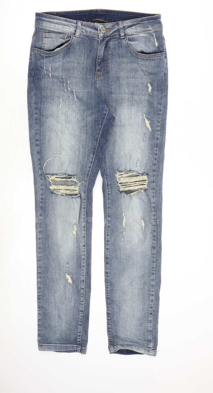 RMDY Mens Blue Cotton Straight Jeans Size 28 in L32 in Regular Zip