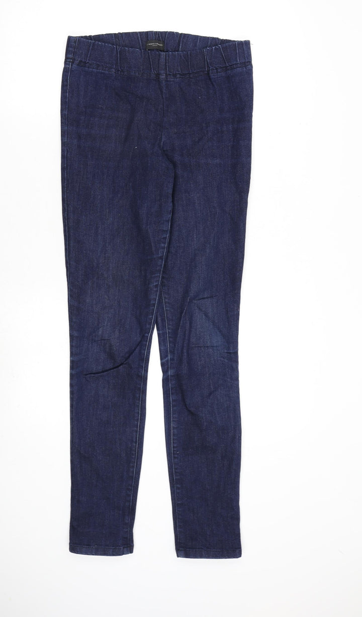 White Company Womens Blue Cotton Jegging Jeans Size 12 L31 in Regular