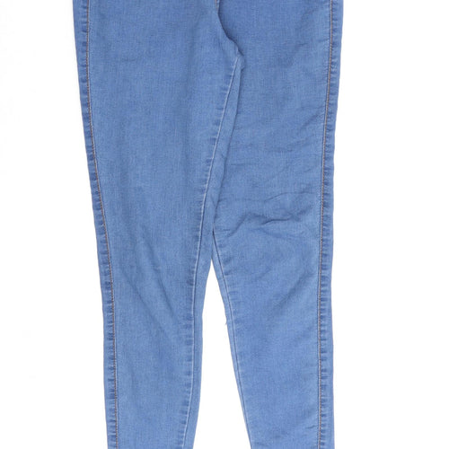 Denim & Co. Womens Blue Cotton Jegging Jeans Size 8 L26 in Relaxed