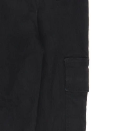 Estee Brown Womens Black Cotton Straight Jeans Size S L25 in Regular Zip