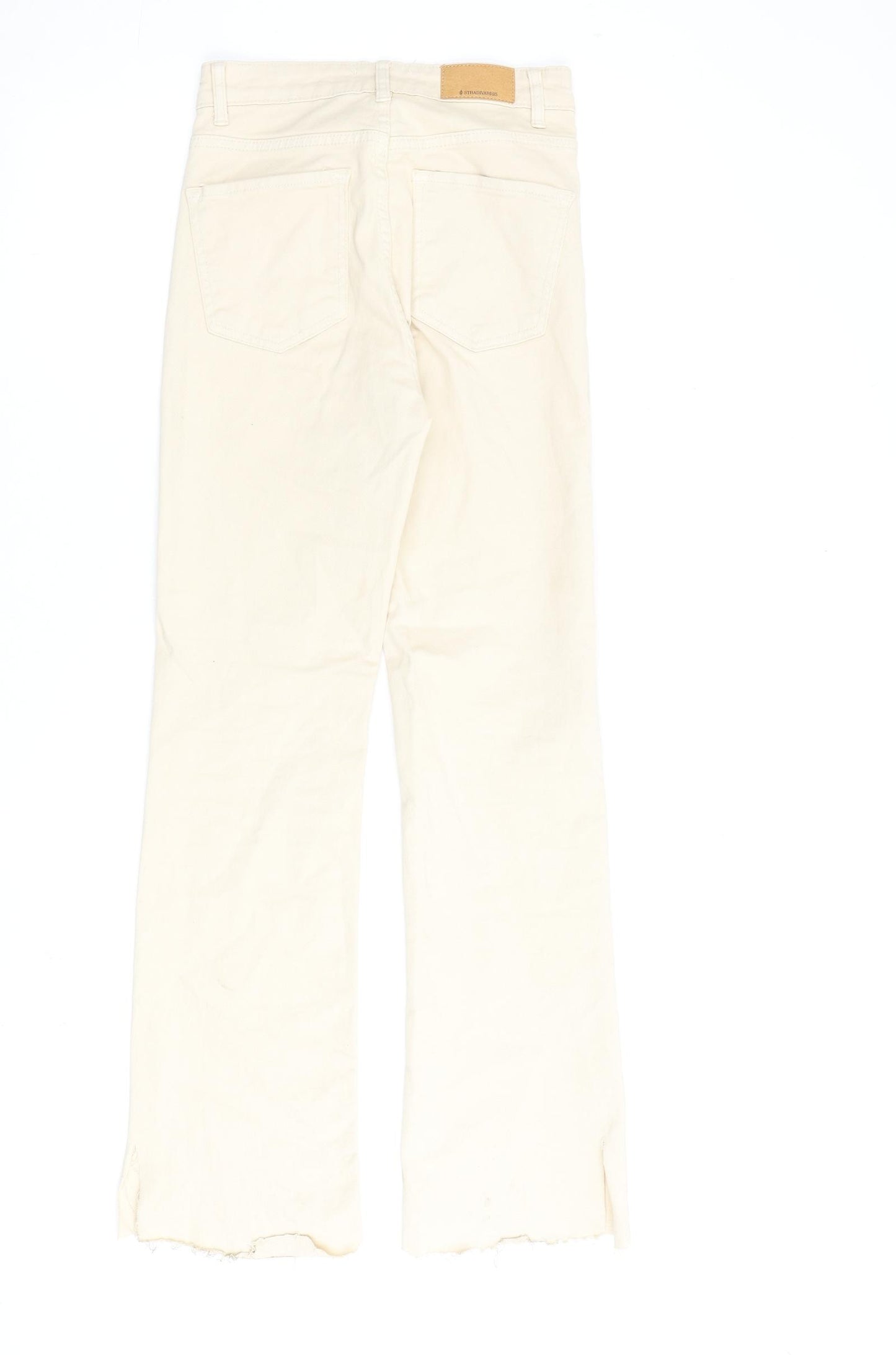 Stradivarius Womens Beige Cotton Jegging Jeans Size 6 L30 in Regular Zip