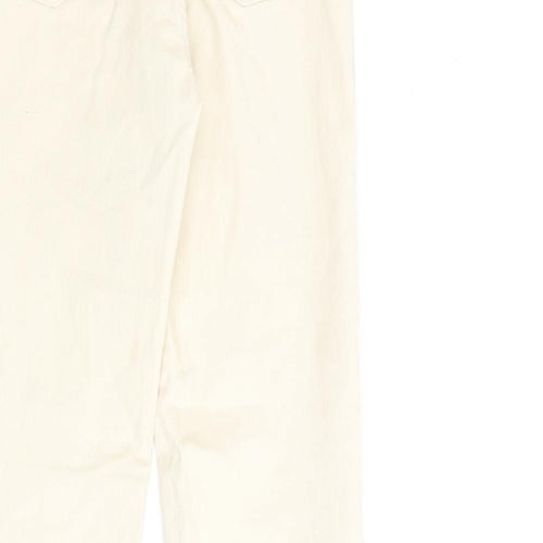 Stradivarius Womens Beige Cotton Jegging Jeans Size 6 L30 in Regular Zip