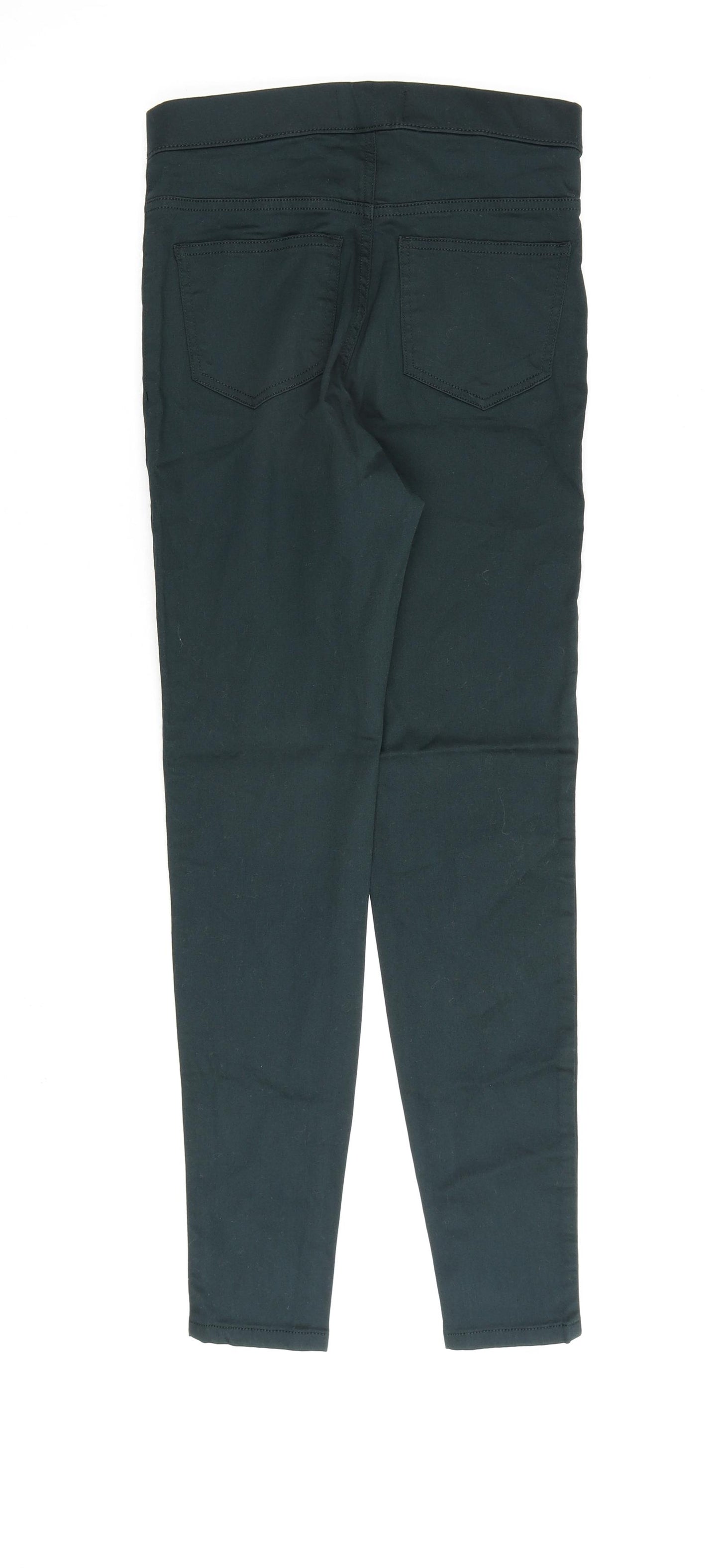 Marks and Spencer Womens Green Cotton Jegging Jeans Size 8 L30 in Regular
