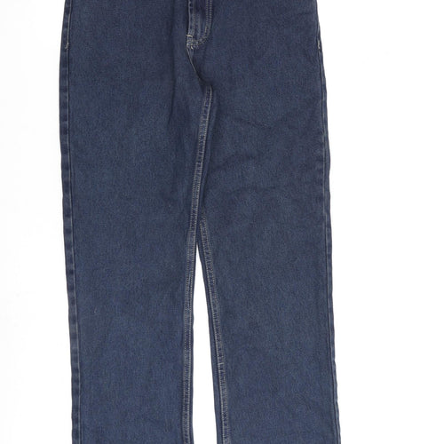 Denim & Co. Mens Blue Cotton Straight Jeans Size 30 in L30 in Regular Zip