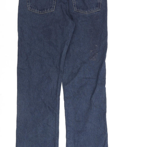 Denim & Co. Mens Blue Cotton Straight Jeans Size 30 in L30 in Regular Zip