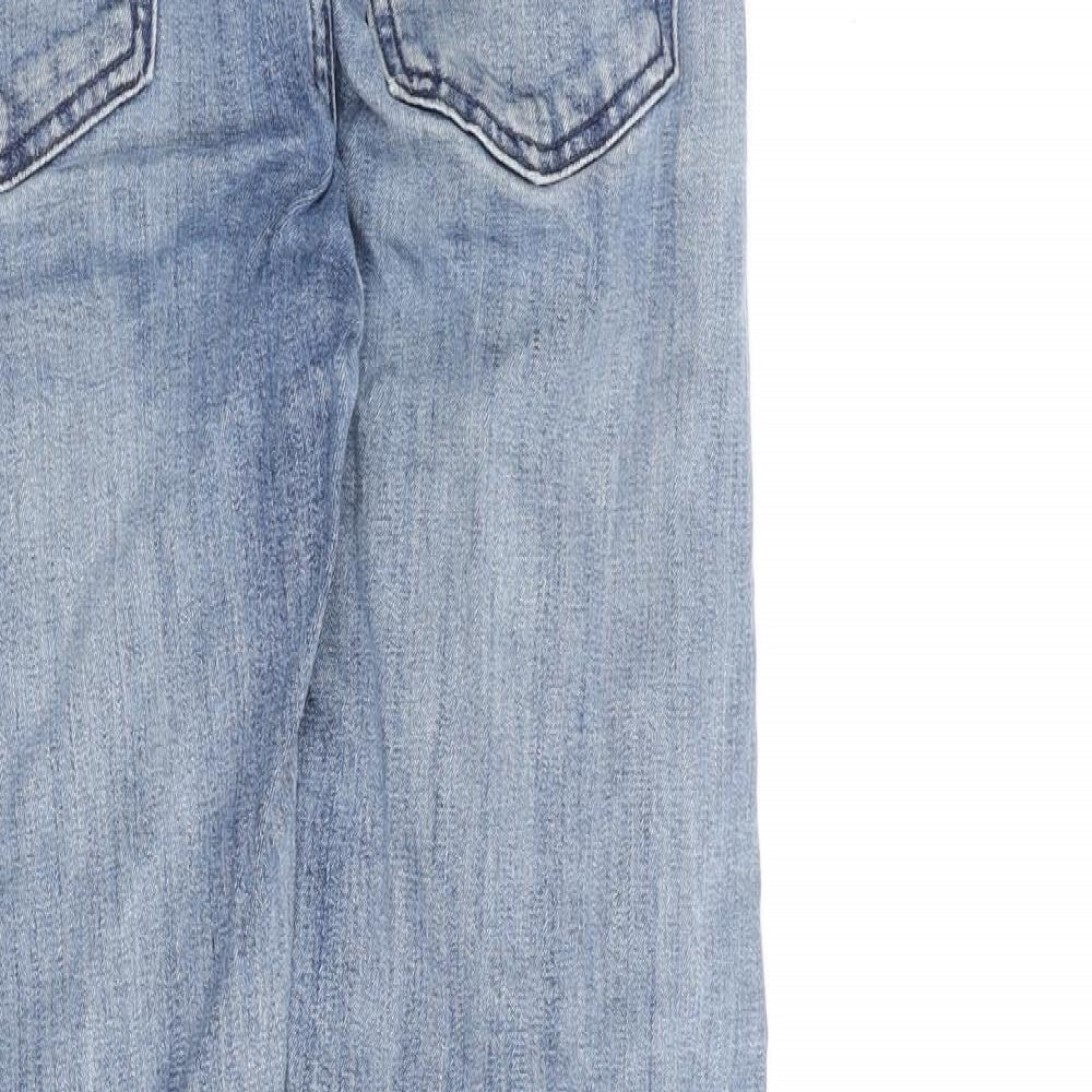 Dressman Mens Blue Cotton Straight Jeans Size 29 in L30 in Regular Zip