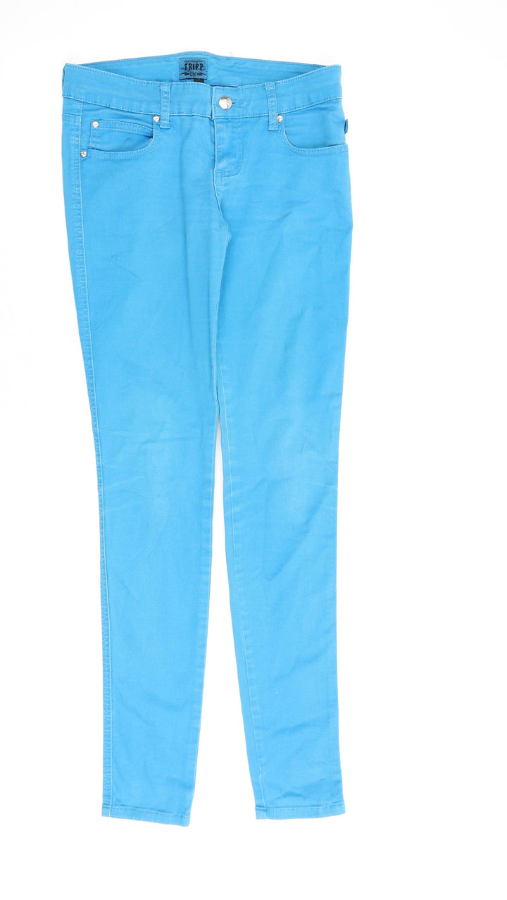 Tripp Womens Blue Cotton Skinny Jeans Size 28 in L31 in Regular Zip