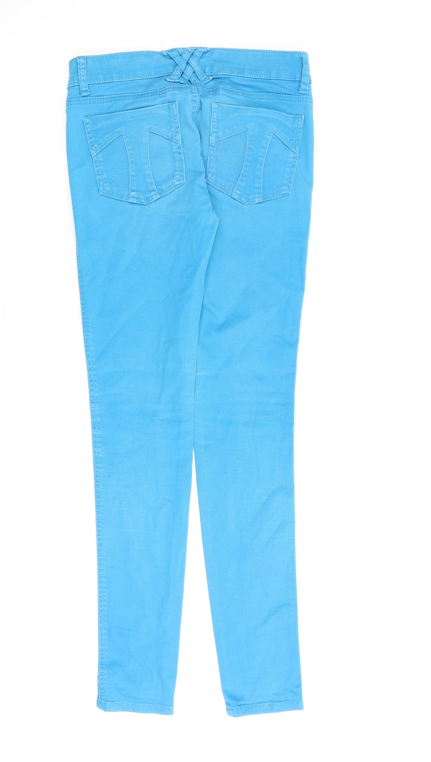 Tripp Womens Blue Cotton Skinny Jeans Size 28 in L31 in Regular Zip