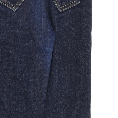 Stradivarius Womens Blue Cotton Skinny Jeans Size 8 L27 in Regular Zip