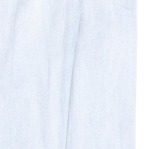 H&M Girls Blue Cotton Straight Jeans Size 14 Years L30 in Regular Zip