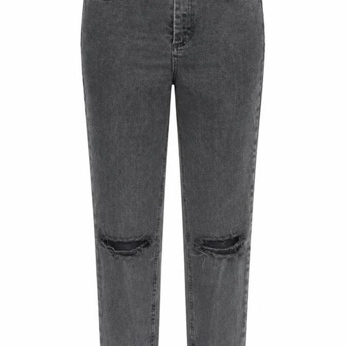 ASOS Womens Grey Cotton Straight Jeans Size 28 in L32 in Regular Zip