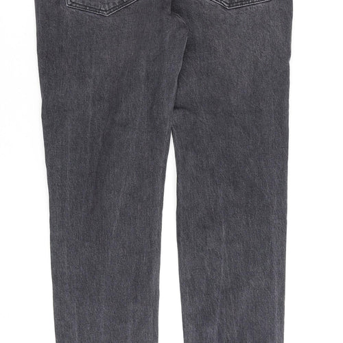 Topman Mens Grey Cotton Skinny Jeans Size 30 in L32 in Regular Button