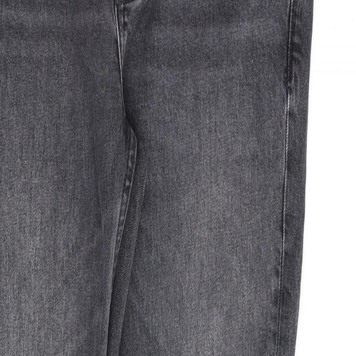 Topman Mens Grey Cotton Skinny Jeans Size 30 in L32 in Regular Button