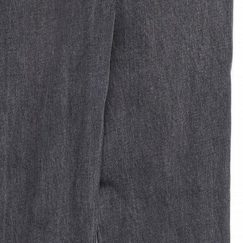 Topman Mens Grey Cotton Skinny Jeans Size 30 in L32 in Regular Button