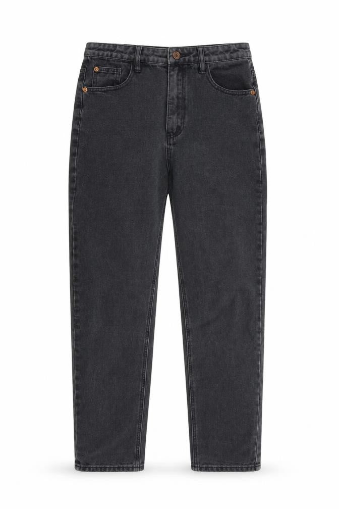Missguided Womens Grey Cotton Straight Jeans Size 10 L28 in Regular Zip
