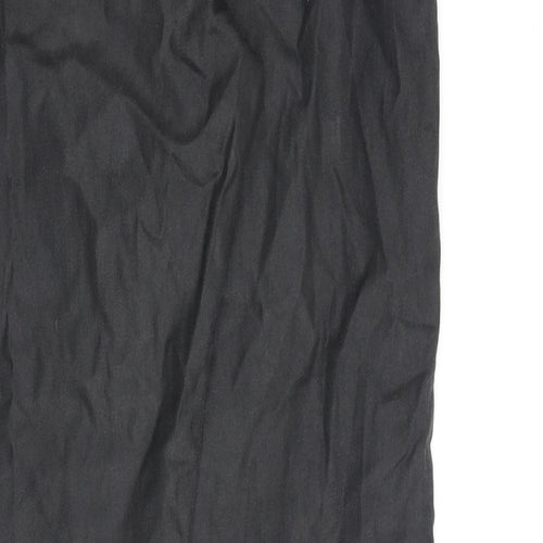 Warehouse Womens Black Cotton Skinny Jeans Size 12 L30 in Regular Zip
