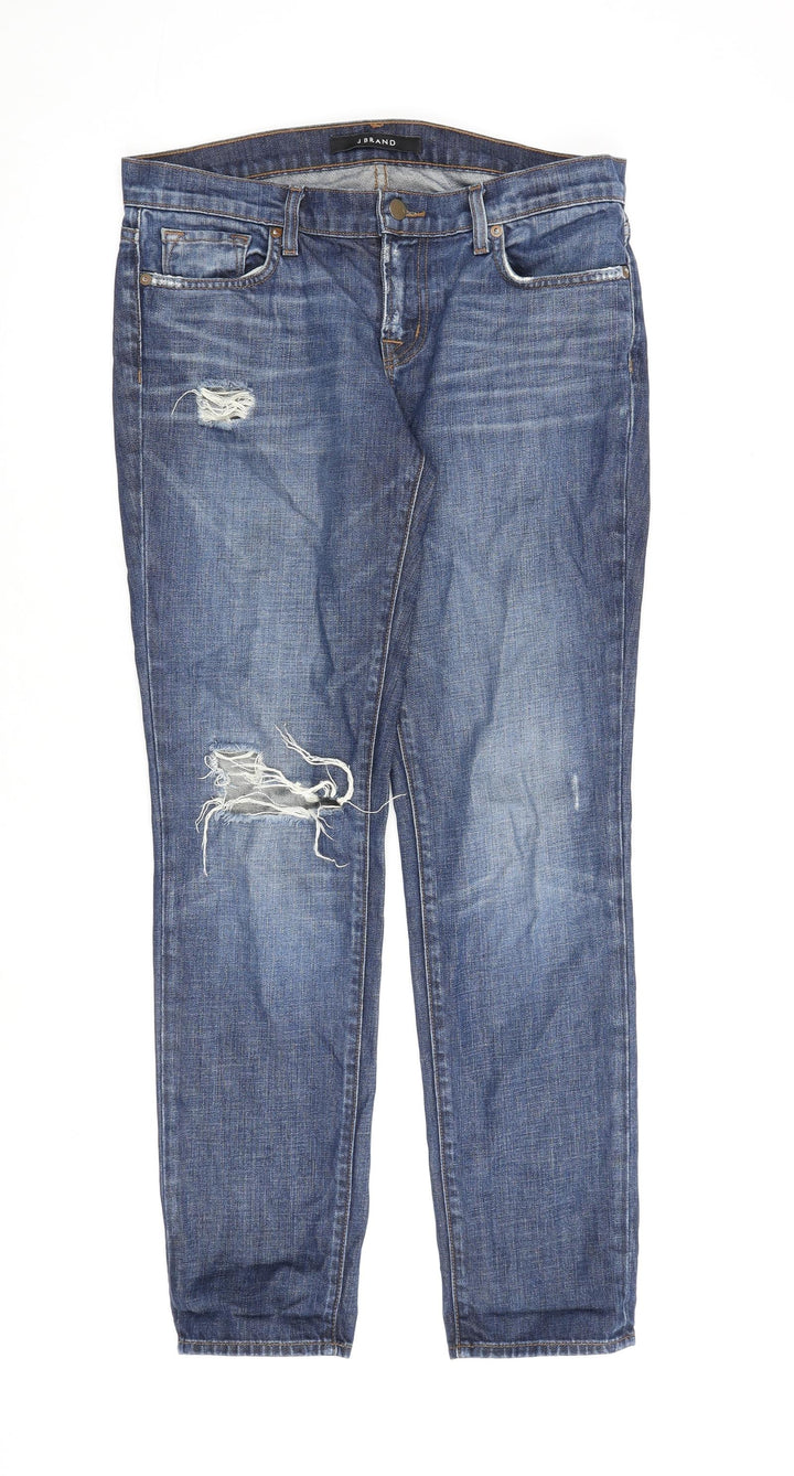 J. Brand Womens Blue Cotton Straight Jeans Size 26 in L30 in Regular Zip