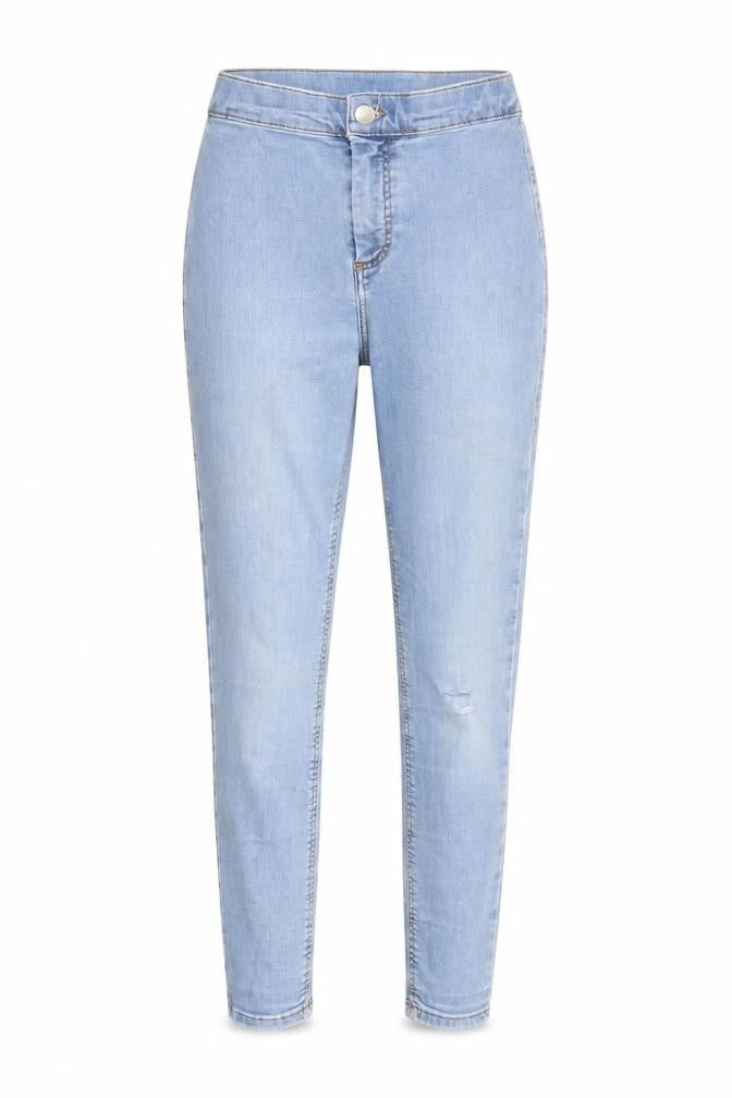 Topshop Womens Blue Cotton Skinny Jeans Size 26 in L25 in Regular Zip