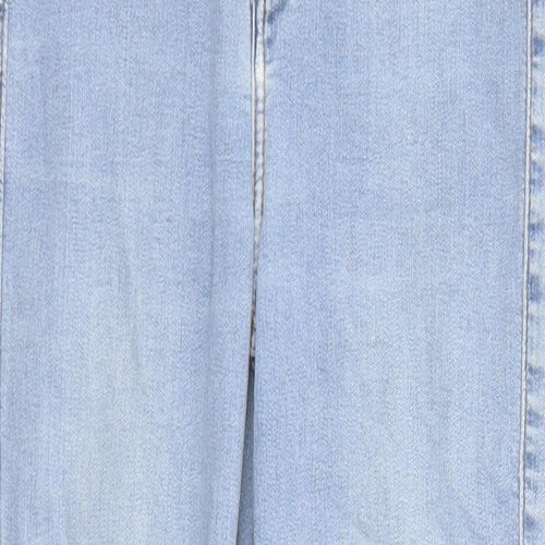 Topshop Womens Blue Cotton Skinny Jeans Size 26 in L25 in Regular Zip