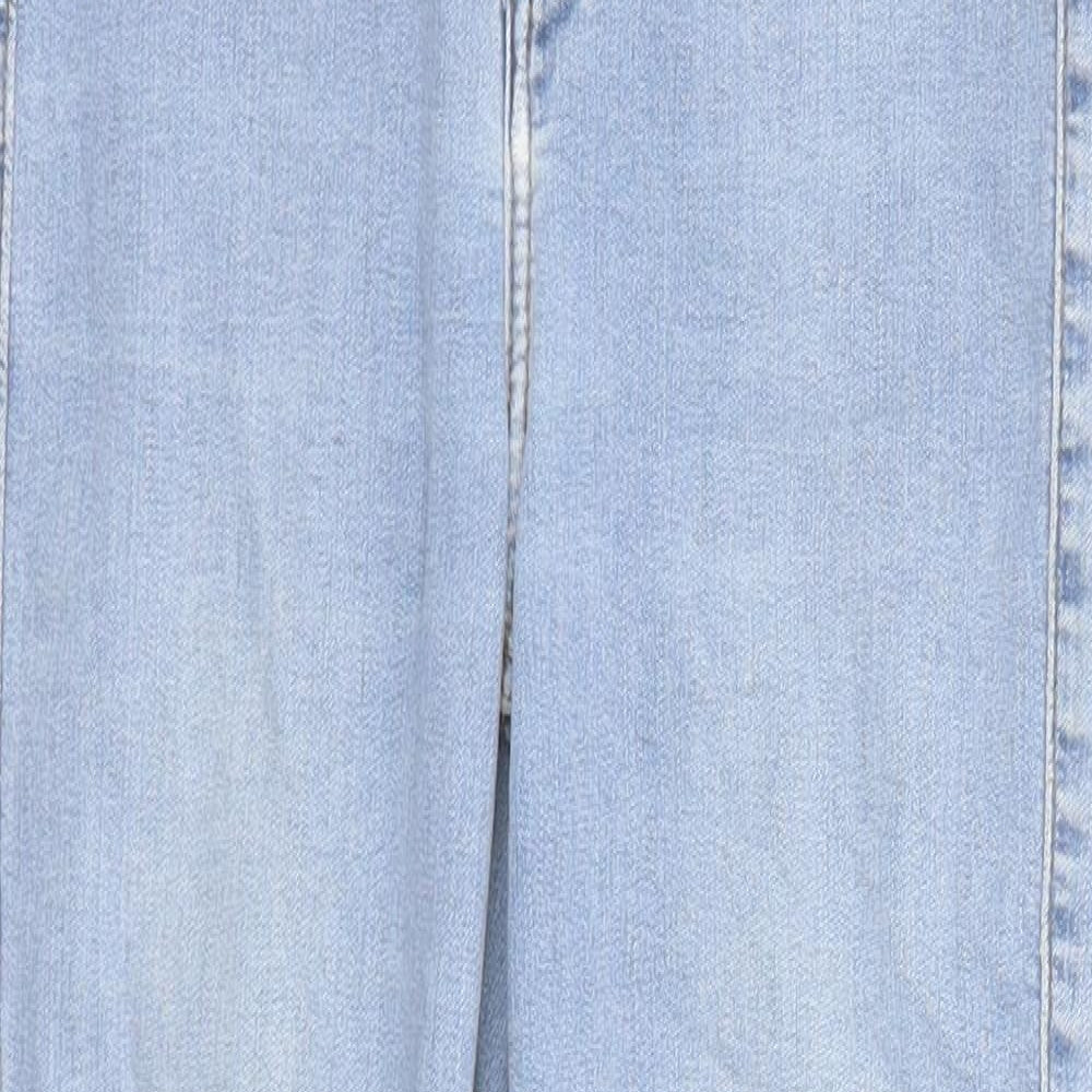 Topshop Womens Blue Cotton Skinny Jeans Size 26 in L25 in Regular Zip