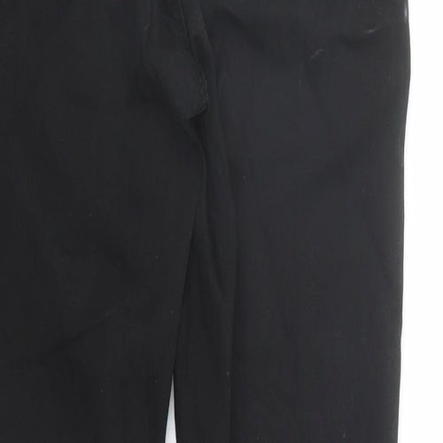 Warehouse Womens Black Cotton Skinny Jeans Size 6 L27 in Regular Zip