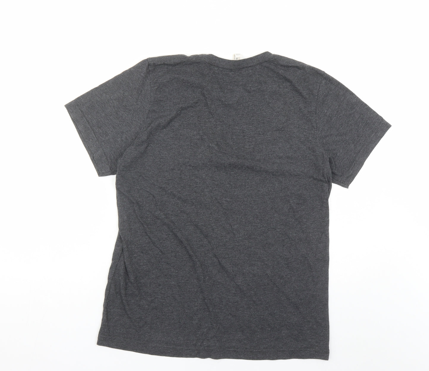 Muse Mens Grey Cotton T-Shirt Size M Crew Neck