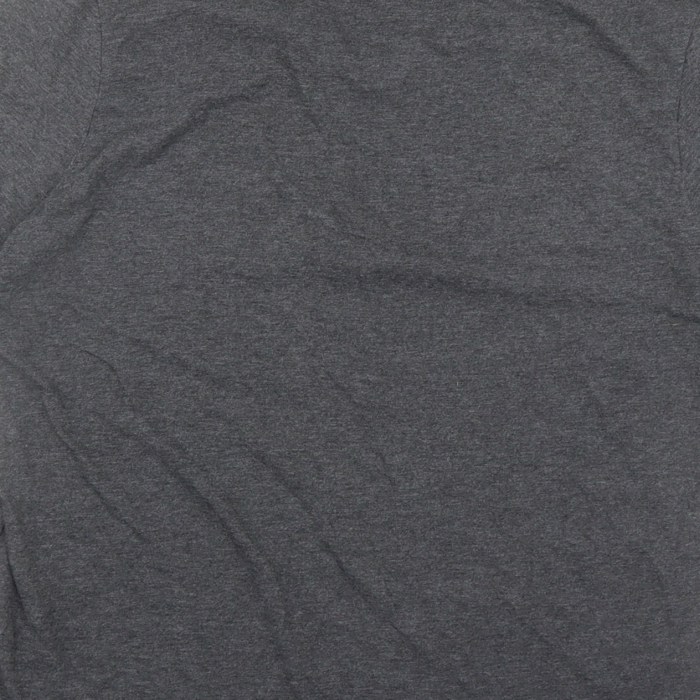 Muse Mens Grey Cotton T-Shirt Size M Crew Neck