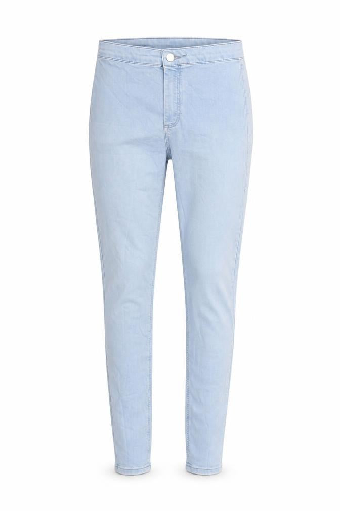 Topshop Womens Blue Cotton Skinny Jeans Size 24 in L26 in Regular Zip